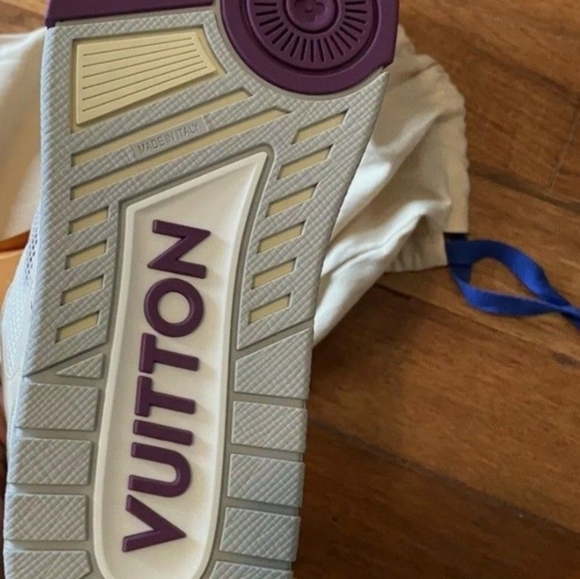 Louis vuitton trainers withe - purple - Picture 7 of 8